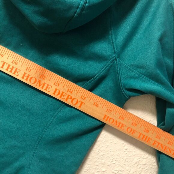 NO offers the north face jacket medium m teal blue green thin hooded pockets 1 - Picture 11 of 12
